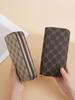 2026 Nuevo Producto Cremallera Doble Estilo Retro Vintage Cartera Larga para Mujer Bolso de Mano de Gran Capacidad Bolso para Teléfono Móvil