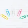Clips de Papel de Colores Deli 0024 (100 Piezas/Caja) Seis Colores de Dulce Clips para Papel al por Mayor