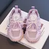Novidades Primavera/Outono 2026 Sapatos Casuais para Meninas Crianças Grandes 3-12 Anos Sapatos Casuais Sapatos Esportivos Sapatos Infantis Tendência