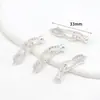 Hebilla de Conexión para Collar y Pulsera Chapada en Cobre Oro Real 18K Hebilla de Acabado en Forma de Serpiente Hebilla de Acabado con Cordón para Joyería DIY B68