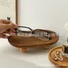 Adornos de Aromaterapia Joyería para Llaves Plato de Almacenamiento para Anillos Bandeja de Madera Accesorios Fotográficos de la Antigüedad Plato de Almacenamiento para Artículos Varios de Entrada