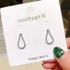 Brincos de Corrente Longa com Garras Exageradas Elegantes de Prata S925 com Strass para Mulheres Brincos com Franjas de Diamante Colorido Europeus e Americanos Brincos da Moda