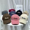 Gorra de béisbol bordada con letras tridimensionales de moda coreana para hombre y mujer, gorra informal de primavera y verano, suave y combinable, parasol.