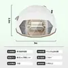 Diámetro 8m Área Transparente Cúpula de Cristal Habitación Cielo Estrellado Tienda de Hotel Esférica Resort Aislamiento Térmico Aislamiento de Calor Tienda de Alojamiento