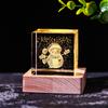 Adornos de alce lunar con forma de luna y nubes lluviosas, con cristales luminosos y tallados en el interior, regalo de cumpleaños para niñas, descompresión.