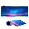Mouse Pad Aurora da Islândia Personalizado Especial FPS Luminoso para Mesa RGB E-Sports Jogo Tamanho Grande Tapete de Computador