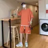 Traje casual para hombre, ropa deportiva ligera de verano de moda, elegante conjunto de ropa para hombre con bonitas mangas cortas