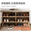 Banqueta para Cambiar Zapatos para Entrada de Casa, Zapatero con Asiento, Combinación de Zapatero y Banco, Banco Largo para Recibidor, Banco para Ponerse Zapatos