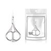 Meitao Nuevo Molde Calabaza Acero Inoxidable Puntiagudas Pestaña Cabeza Redonda Tijeras Pequeñas Tijeras para Cejas Cortapelos de Cejas y Nariz Belleza