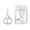 Tijeras Puntiagudas para Pestañas de Acero Inoxidable Modelo Nuevo Personalizado, Tijeras Pequeñas de Cabeza Redonda, Tijeras para Recortar Cejas, Recortador de Cejas y Vello Nasal