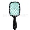Pente oco pente massageador buraco de favo de mel queda de cabelo couro cabeludo massagem almofada de ar pente de malha pente para cabelo molhado e seco