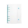 Cubierta de plástico transparente para cuaderno de hojas sueltas A5A6A7M5, planificador de tapa blanda, cubierta para álbum de fotos, carpeta de 6 agujeros de colores, cubierta individual