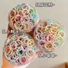 Coloridos pasadores de pelo de pulgar estilo coreano para niños y niñas, lindas diademas, dulces cordones para el pelo de niños, gomas elásticas de alta elasticidad, accesorios para el pelo