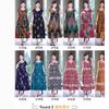 Vestido de seda de algodón para mujeres de mediana edad y mayores, de moda, suelto, de talla grande, ropa de mujer, nueva prenda exterior de verano, falda con textura sumergida para cubrir la carne.
