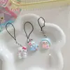 Cuerda para colgar del teléfono móvil kt rosa variada, colgante de chica de dibujos animados linda, colgante para mochila escolar, cordón antipérdida para unidad USB, regalo para novias