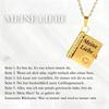 Collar con colgante de acero de titanio con letras de amor para chicas, estilo transfronterizo, con apertura para parejas, estilo nuevo, con personalidad y temperamento, cadena de clavícula.