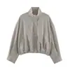 Chaqueta Bomber de Cuadros Nueva para Mujer, Estilo Ins Europeo y Americano, Transfronteriza 2026