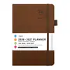 Agenda semanal transfronteriza para 2026-2027, bilingüe (chino e inglés) portátil de negocios, personalizable con un logo