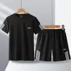 Ropa para Correr, Trajes Deportivos, Ropa de Fitness para Hombre y Mujer, Camisetas de Seda Helada de Secado Rápido, Ropa para Correr por la Mañana de Entrenamiento, Ropa de Verano, Ropa para Bádminton