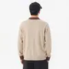 Suéter de punto con cuello, imitación de dos piezas para hombre, nuevo otoño 2026, top casual de bloque de color como capa base, suéter de punto al por mayor
