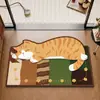 Alfombra de Piso para Baño de Dibujos Animados Dopamina 2026 Nuevo Estilo Americano Entrada de Baño Alfombrilla Absorbente para Pies Inodoro Alfombrilla Antideslizante