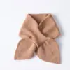 Bufanda de Cachemir para Niños de Otoño e Invierno, Bufanda con Lazo para Niñas, Calentador de Cuello Cruzado Cálido de Punto Versátil para Niños
