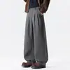 Pantalones anchos de pliegues con rayas retro de NASA, nueva colección otoño/invierno, corte holgado, estilizan y de estilo casual para hombres y mujeres