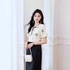 Nueva Camisa Guofeng Estilo Clásico Jiangnan para Mujer Manga Corta Holgada