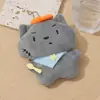 Chaveiro de Lã de Lobo Cinza Desenho Animado Fofo Ovelha Preguiçosa Boneca para Mochila Boneca Barulhenta Pingente Presente