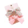 Coreano ins Horquilla Floral Fresca con Lazo para el Cabello para Niños Set de Clips de Pico de Pato Lindo Clip para Flequillo Clip Lateral Horquilla