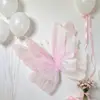 Decoração de casamento arco de borboleta, borboleta de flor de tule tridimensional artificial, arranjo de casamento, decorações para quarto e sala de estar