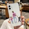 Para iPhone 15 Desenho Animado Princesa Barbie Meninas Europeias e Americanas Nova Moda Adesivo Capa de Celular