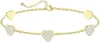 Pulseira de Laço Cravejada com Diamantes Transfronteiriça com Gipsofila, Luxo Leve, Simples, Compacta, Versátil, Pulseira Estilo Ins