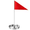 Taza de Hoyo para Green de Golf Acero Inoxidable Palo de Bandera para Taza de Hoyo de Golf Accesorios de Bandera Triangular