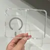Adecuado para funda de teléfono móvil con pantalla plegable Iphoneduo, Funda abatible de acrílico transparente 18Duo Magnética para teléfono móvil 18