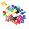 Hebilla curva de plástico de 15 mm de color para cinturón de mascotas, hebilla ajustable, cuerda de paraguas, hebilla de anillo de mano tejida, accesorios de equipaje