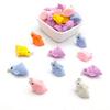 Mezcla 10 Resina Pato Hongo Dona Oso Colgante diy Aretes Bolsa Llavero Accesorios para Funda de Teléfono
