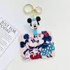 Amigos do Casal Horizontal Yangchengtong Cartão de Refeição Porta Cartão de Estudante Chaveiro de Bilhete de Metrô Pingente de Bolsa Fivela de Puxar Fácil