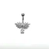 AliExpress eBay Amazon Explosões Unha Umbigo De Aço Inoxidável Com Zircon Umbigo Anel Corpo Piercing Jóias