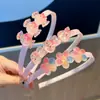 Diadema infantil con diseño de fresa de dibujos animados de caramelos, pinza para el pelo de bebé, diadema antideslizante dentada para niñas, accesorio para el pelo