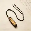 Colgante de madera de agar, Placa "Sin Preocupaciones", Artesanía de madera de Guanyin, Adorno colgante Dakini Buda de sándalo, Colgante de madera de imitación de agar