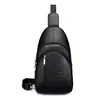 Bolso de Pecho Mochila de Viaje para Hombre Piel Genuina Primera Capa Piel de Vaca Moda Casual Bolso de Hombro Bolso Cruzado Estilo Masculino