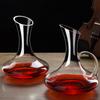 Decantador Doméstico con Asa Estilo Europeo Vidrio Grande Jarra de Vino Extranjera de Gama Alta Divisor de Vino Set de Vino 1.5L Logo Personalizado