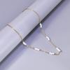 Collar de perlas de temperamento L203 para mujer, cadena de clavícula de acero inoxidable, joyería versión coreana de soporte al por mayor una generación de cabello