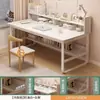 Mesa de computador mesa de escritório mesa de casa mesa integrada com estante combinação mesa de quarto mesa para estudante menina estudo mesa de escrita