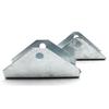 Conectores Triangulares Galvanizados por Inmersión en Caliente, Accesorios Fotovoltaicos, Soportes Conectores Perforados de Ocho Agujeros y Cuatro Agujeros, Sin Soldadura