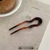 Elegante Pasador de Acrílico en Forma de U para Mujer, Estilo de Alta Gama para Peinados de Moño, Nuevo Accesorio para el Cabello Estilo Chino
