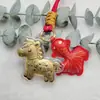 Llavero de Oro Puro 999 "Hazte Rico al Instante", Regalo de Año Nuevo del Año del Caballo, Colgante de Caballo Pequeño, Recuerdo para la Prosperidad Instantánea