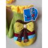 Fábrica de Tejido Invierno Doble Capa Cálido Cubre Bolsa de Jardín de Niños para Estudiantes de Primaria y Niños Guantes Rayados Jacquard Forrados de Felpa y Engrosados