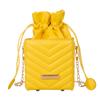 Bolsa Cuadrada Pequeña con Cadena Color Block con Cordón 2024 Nueva Bolsa Cruzada Simple Bolso de Hombro Casual Elegante para Mujer Versátil a la Moda